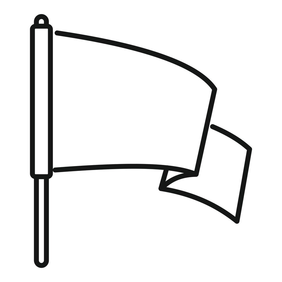 Friedensflaggensymbol, Umrissstil vektor