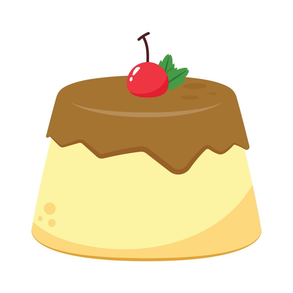 Pudding-Vektor. Symbol. Pudding-Logo-Design. vektor