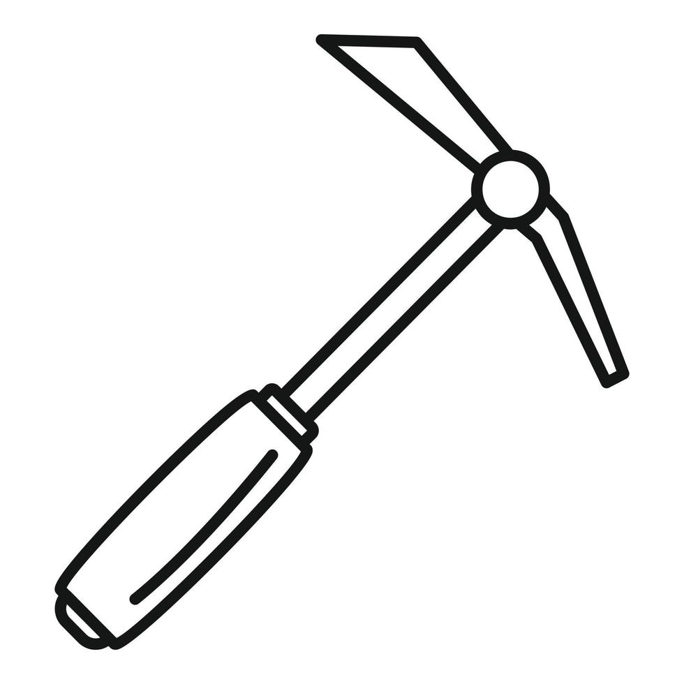 Handschaufel Grabungssymbol, Umrissstil vektor