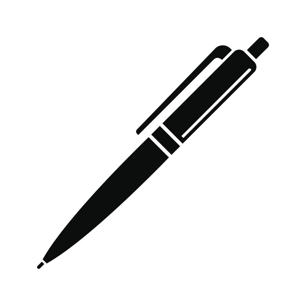 penna ikon, enkel stil vektor