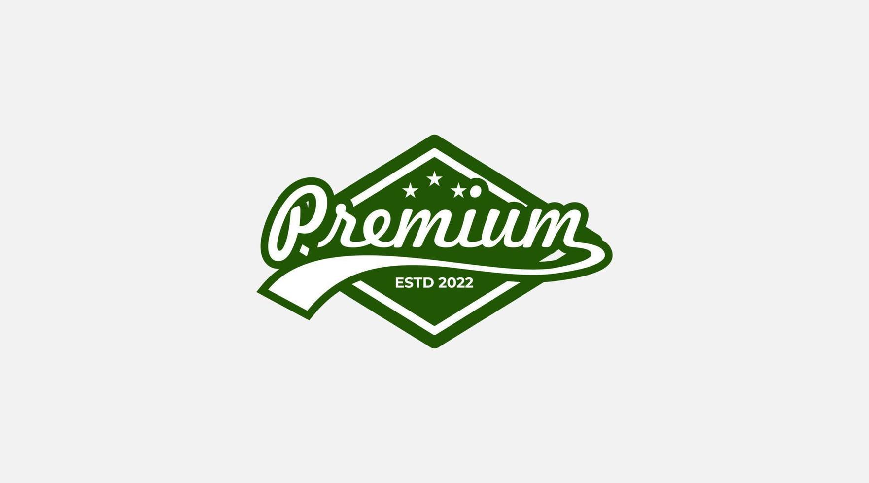 Premium-Monogramm-Logo-Design-Vorlagenillustration vektor