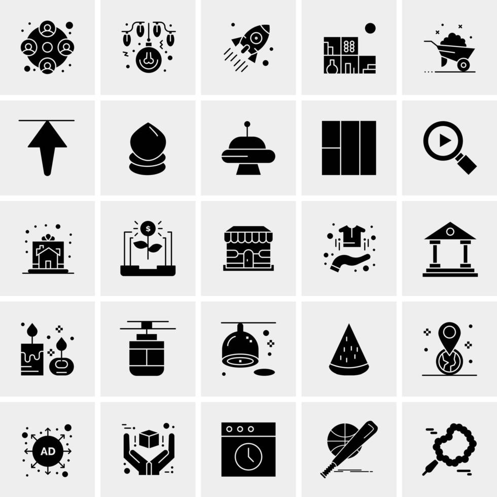 25 universelle Business-Icons Vektor kreative Icon-Illustration zur Verwendung in Web- und Mobilprojekten