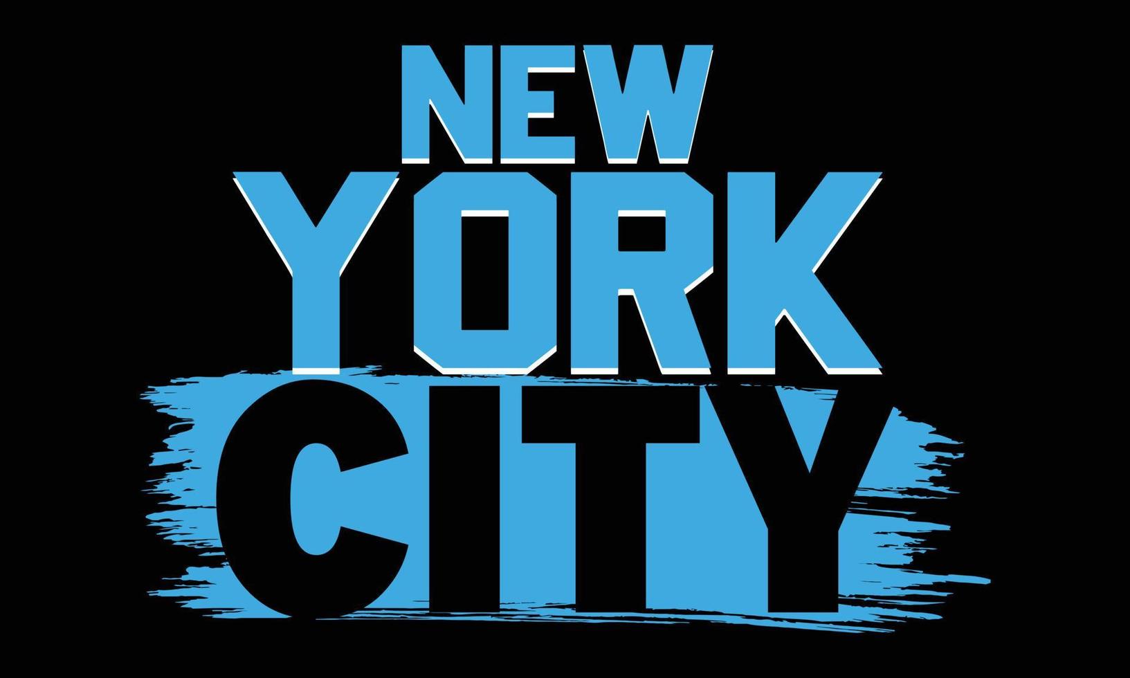 New York City Vektor und Illustration buntes T-Shirt Design, New York City Design.