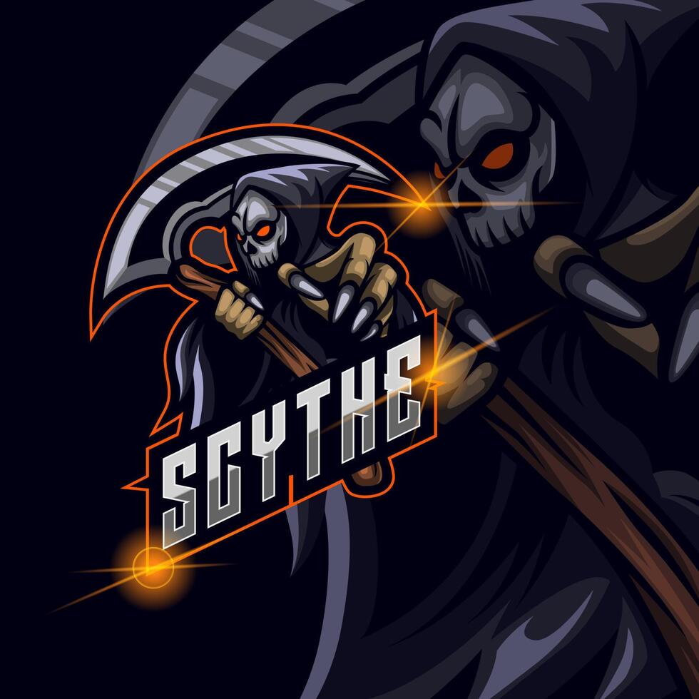 Designvorlage für das Reaper-Esport-Logo vektor