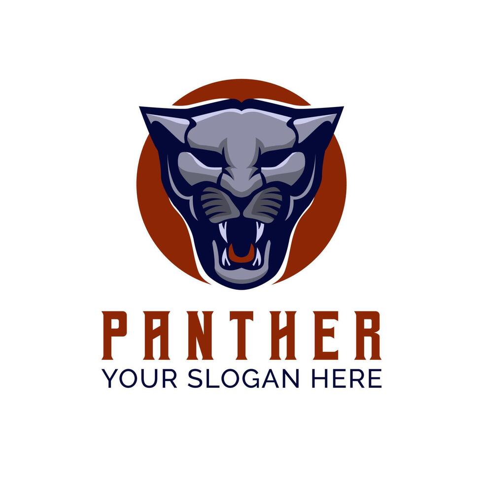 Vektor-Illustration der Panther-Logo-Vektor-Design-Vorlage vektor