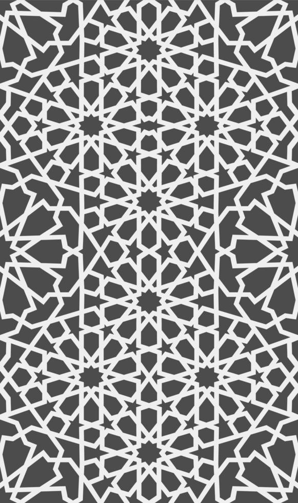 islamic mönster . sömlös arabicum geometrisk mönster, öst prydnad, indisk prydnad, persisk motiv, 3d. ändlös textur kan vara Begagnade för tapet, mönster fyller, webb sida bakgrund . vektor