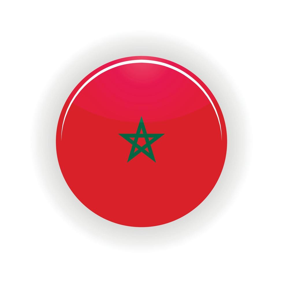 marocko ikon cirkel vektor