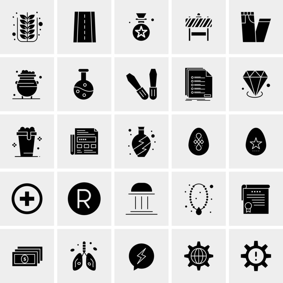 25 universelle Business-Icons Vektor kreative Icon-Illustration zur Verwendung in Web- und Mobilprojekten