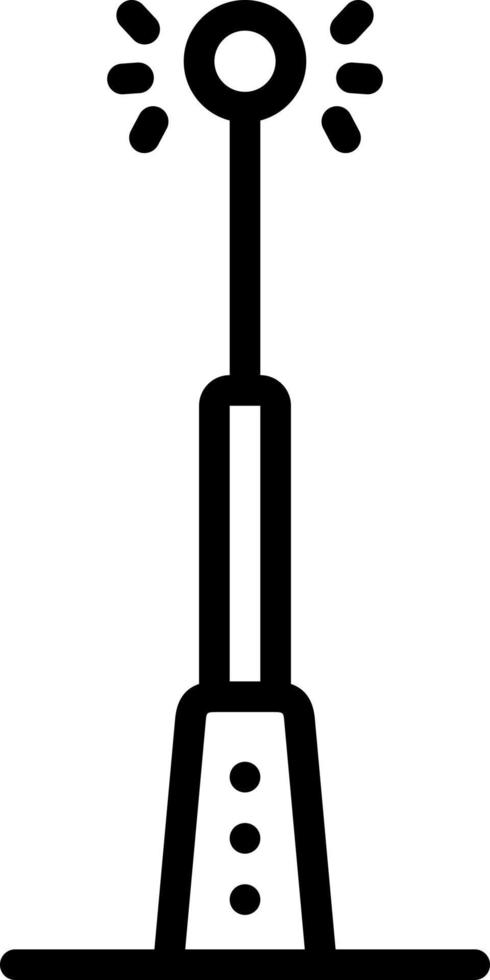 Liniensymbol für die Stange vektor