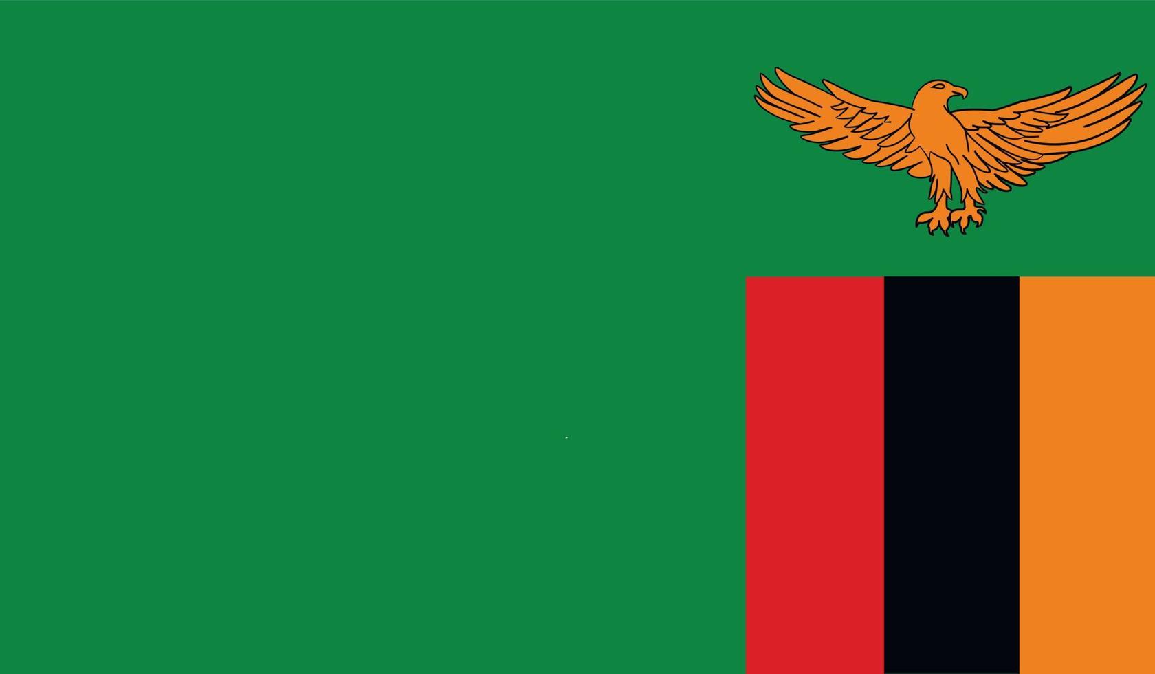 zambia flagga bild vektor