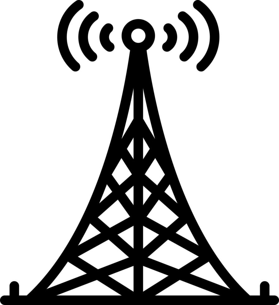 Liniensymbol für Turm vektor