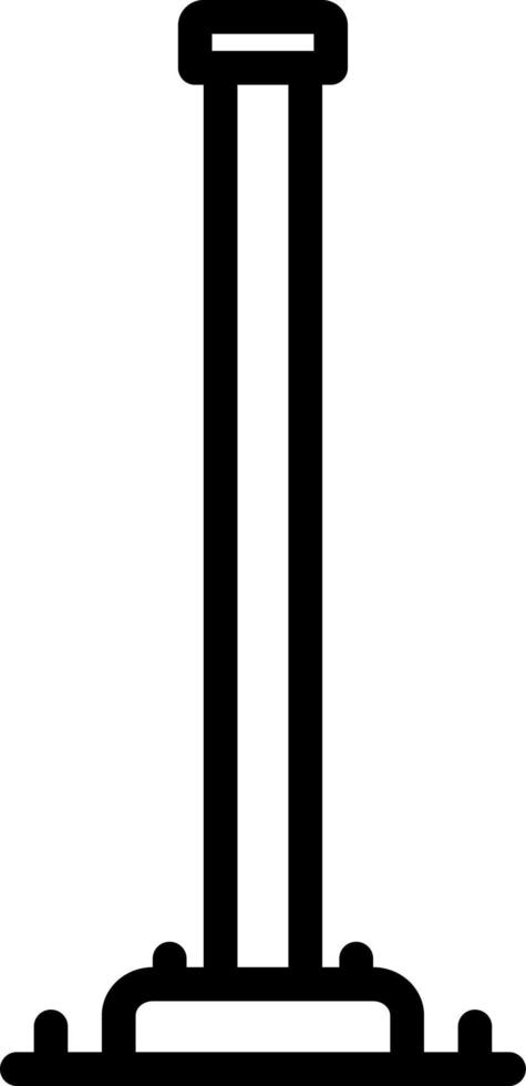 Liniensymbol für die Stange vektor