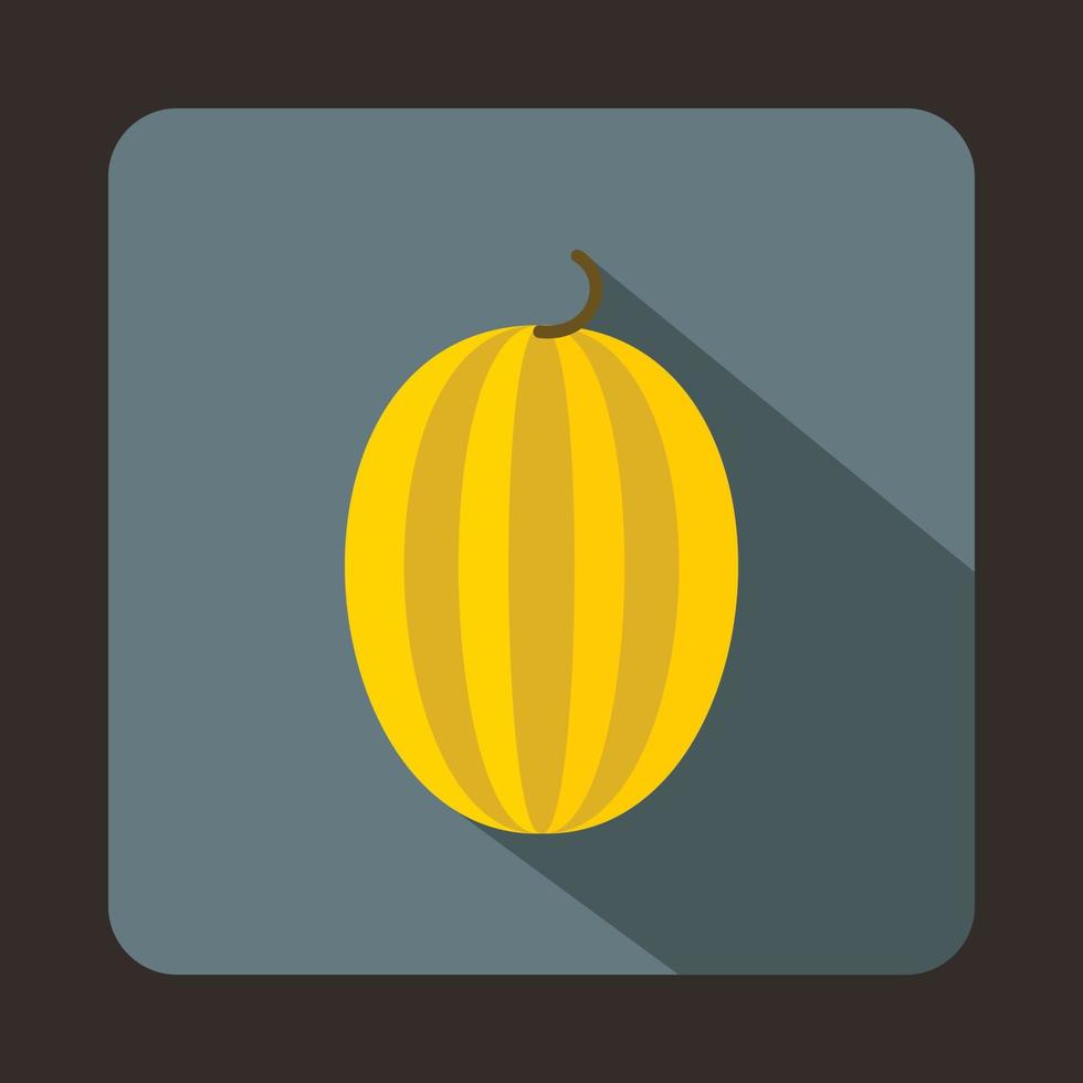 randig melon ikon i platt stil vektor