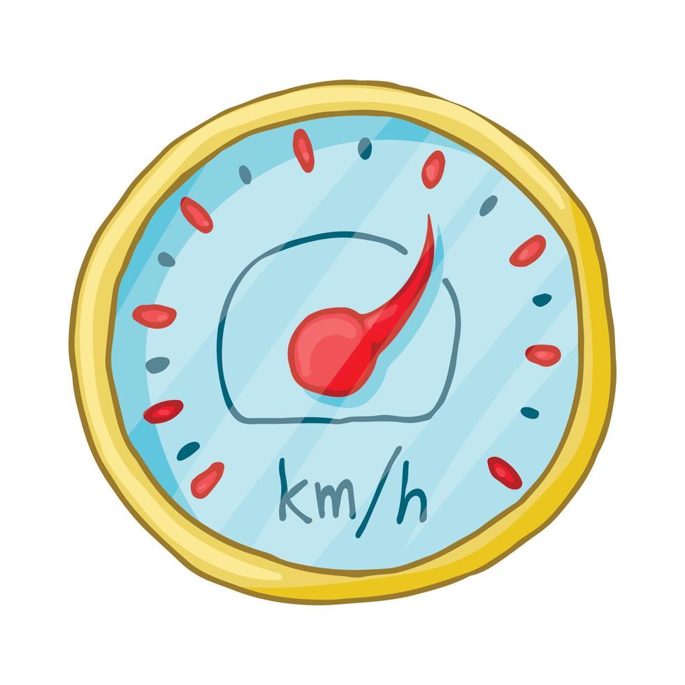 Tachometer-Symbol, Cartoon-Stil vektor