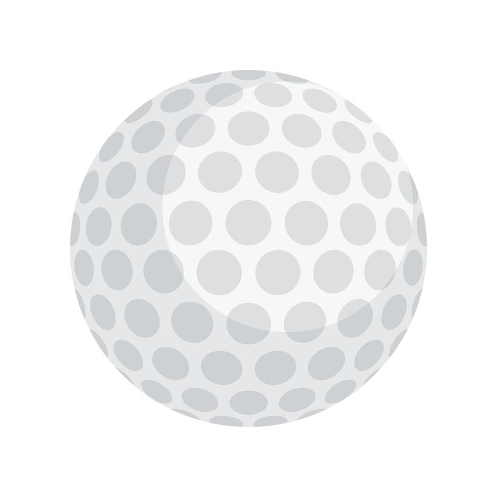 golf boll ikon, platt stil vektor