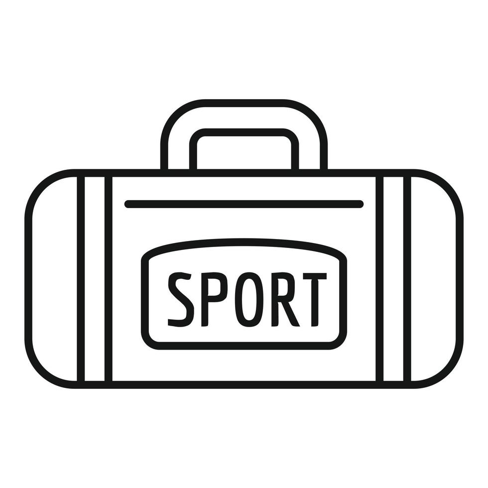 Sporttaschen-Symbol, Umrissstil vektor