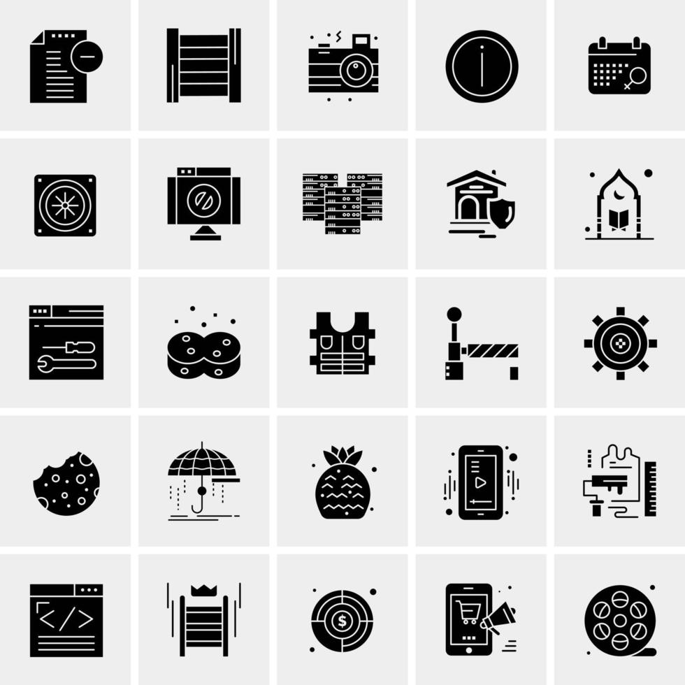 25 universelle Business-Icons Vektor kreative Icon-Illustration zur Verwendung in Web- und Mobilprojekten