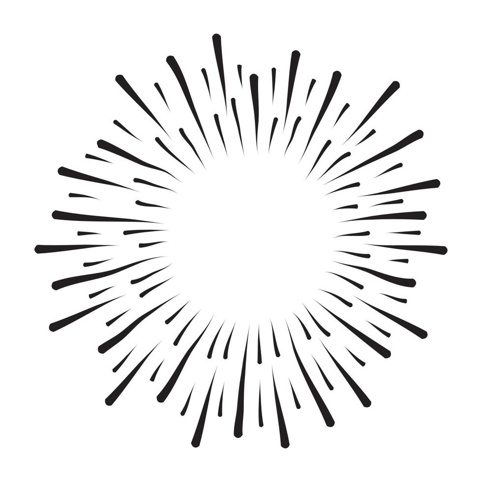 starburst, sunburst element. vektor illustration