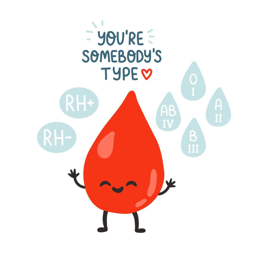 blod givare, söt blod släppa och text. hand dragen vektor illustrationer. donera blod, hälsa vård begrepp