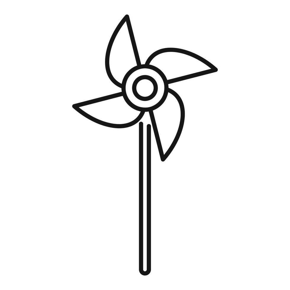 propeller pinne ikon, översikt stil vektor