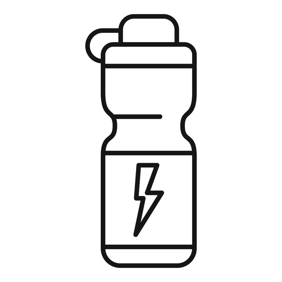 Energy Drink vakuumisolierte Ikone, Umrissstil vektor