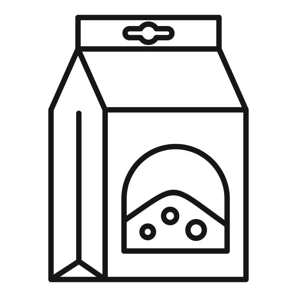 Symbol für Bodenbox, Umrissstil vektor