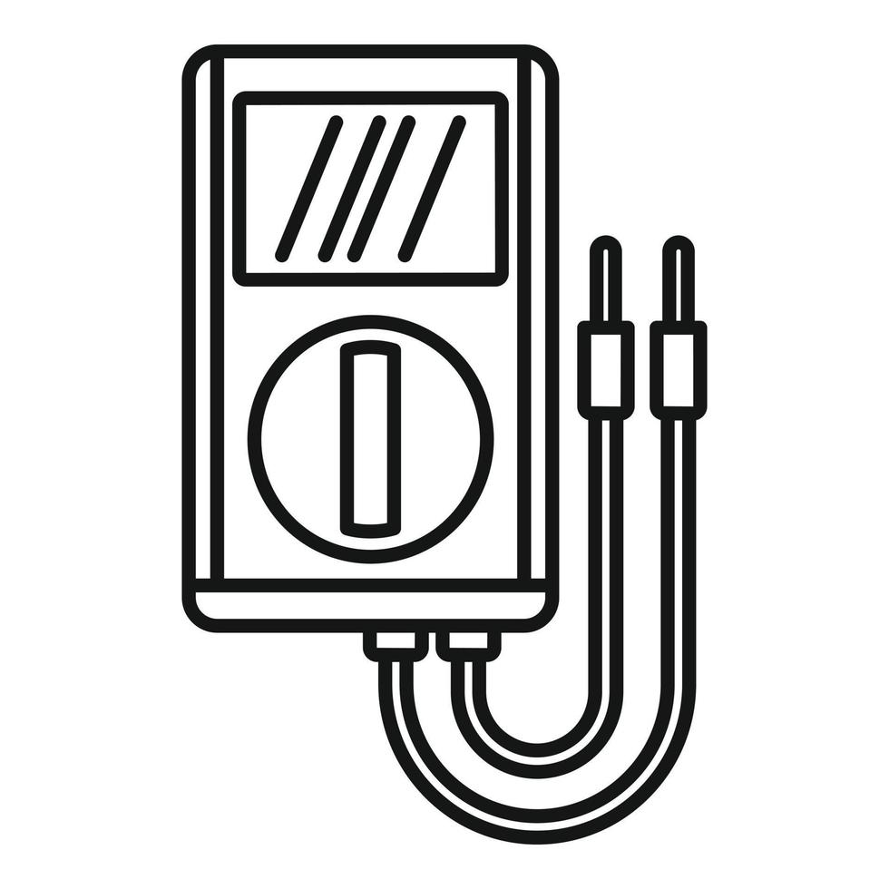 Symbol für Multimeter-Ausrüstung, Umrissstil vektor