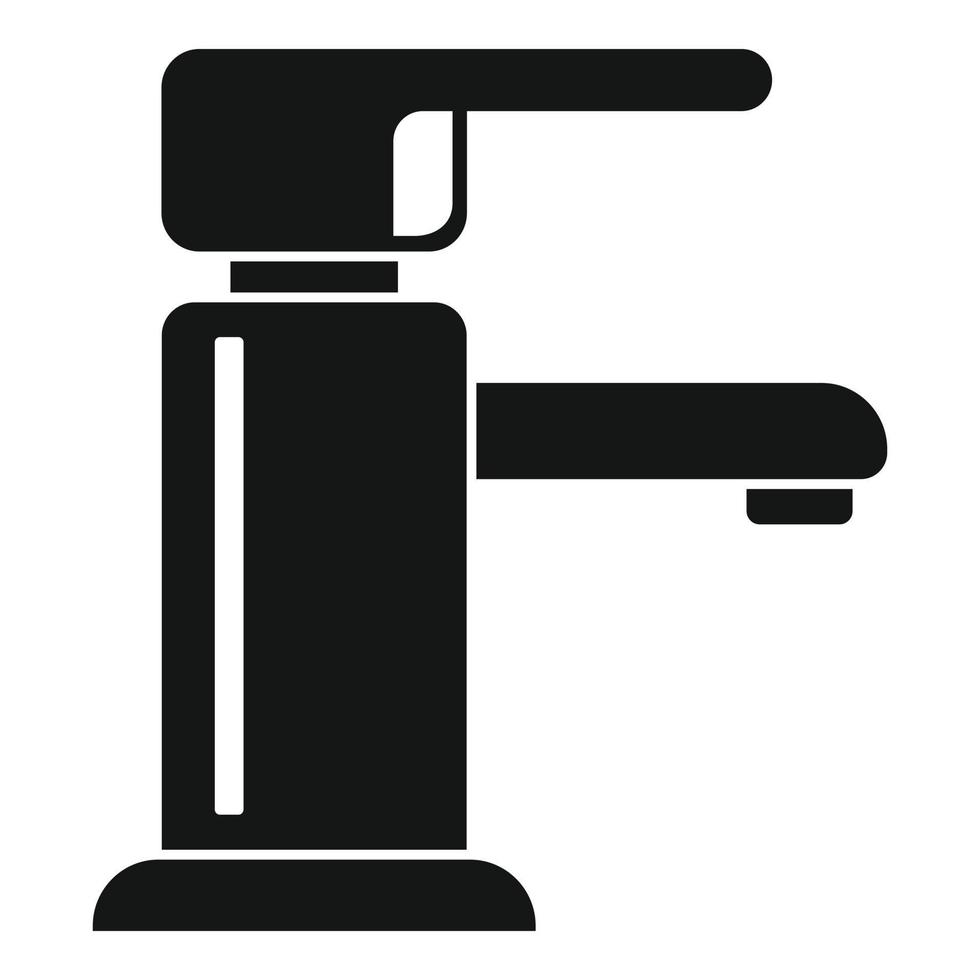 Filter Wasserhahn-Symbol, einfachen Stil vektor