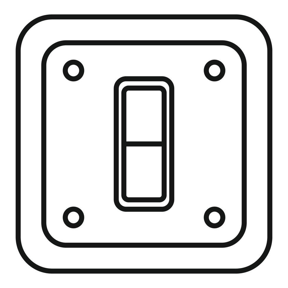 Symbol für elektrische Schalter, Umrissstil vektor