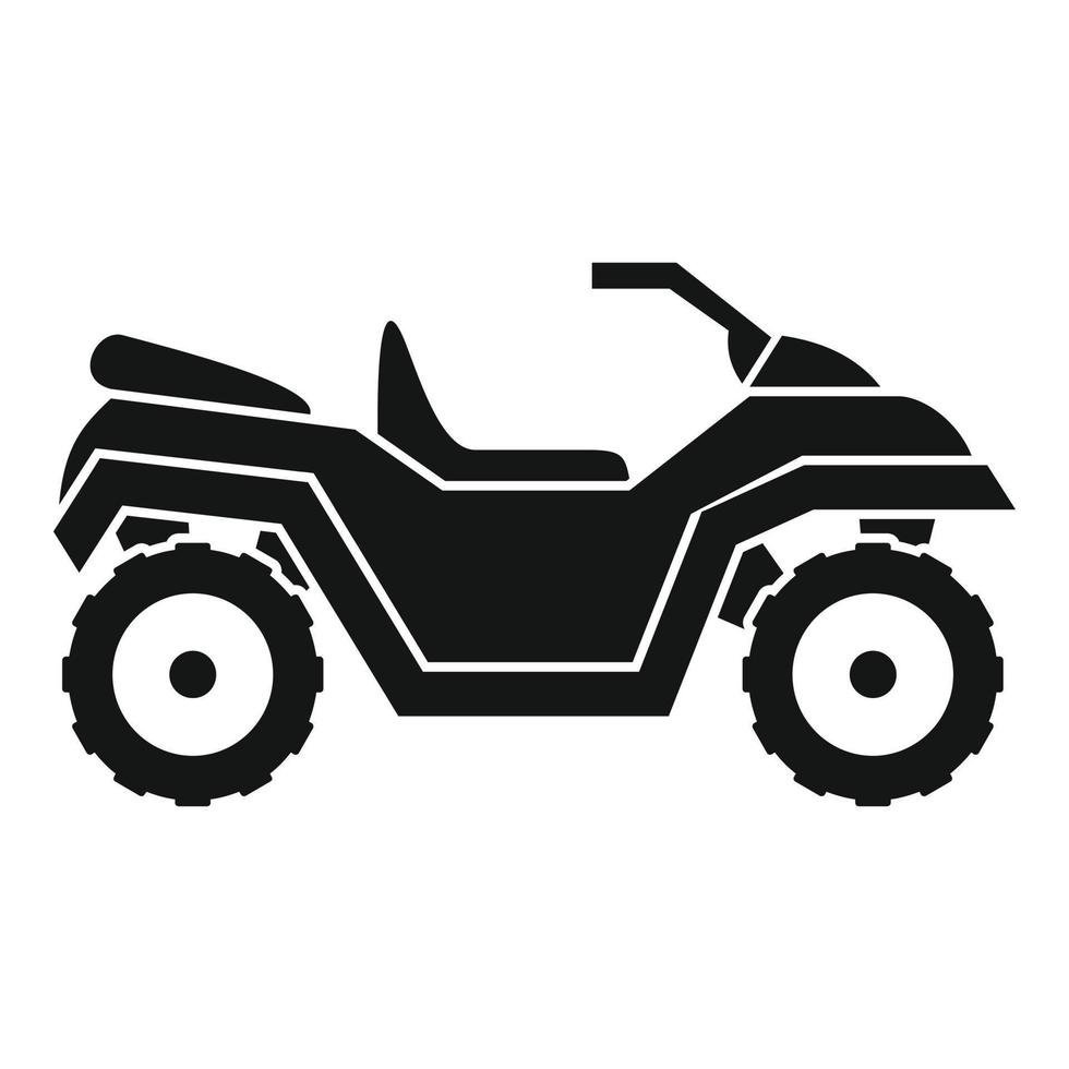 ATV-Quad-Symbol, einfacher Stil vektor