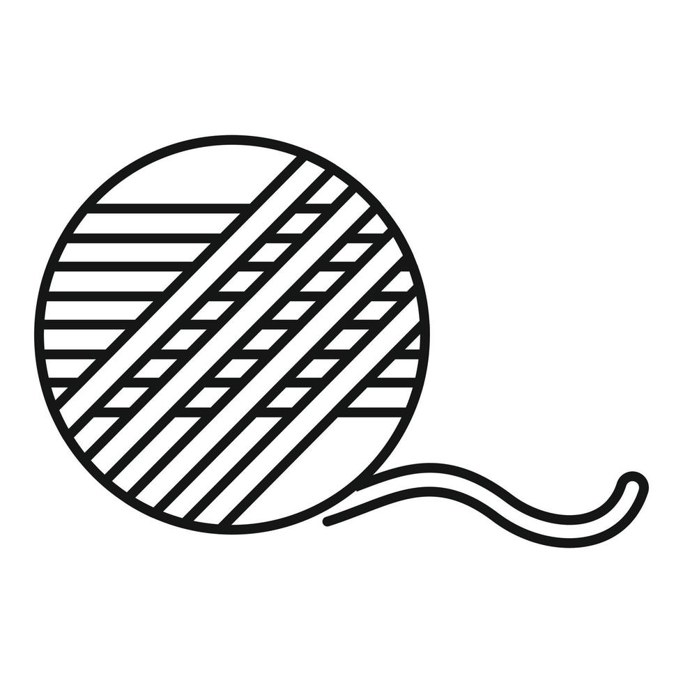 Wattebausch-Symbol, Umrissstil vektor