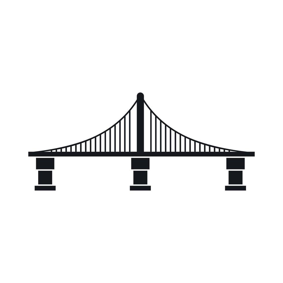 bro ikon, enkel stil vektor