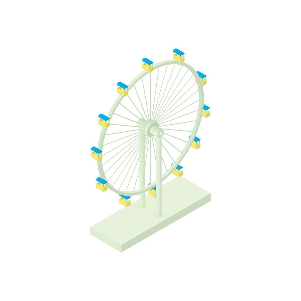 Riesenrad-Symbol, Cartoon-Stil vektor