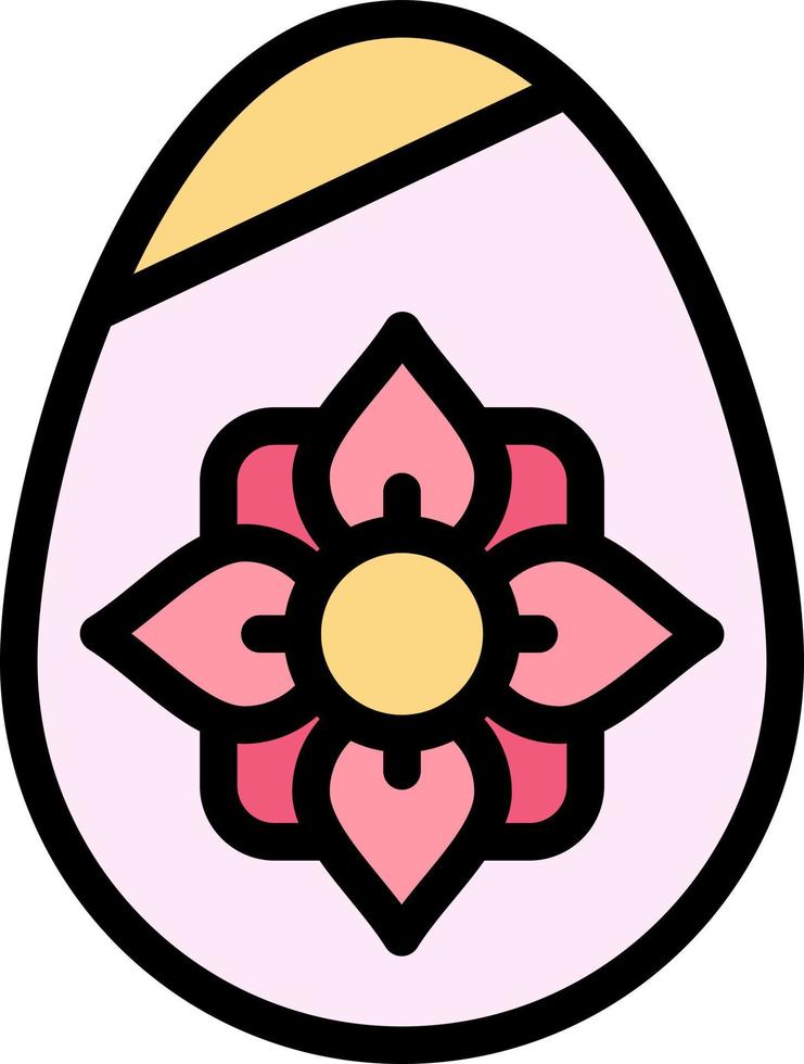 dekoration påsk påsk ägg ägg platt Färg ikon vektor ikon baner mall