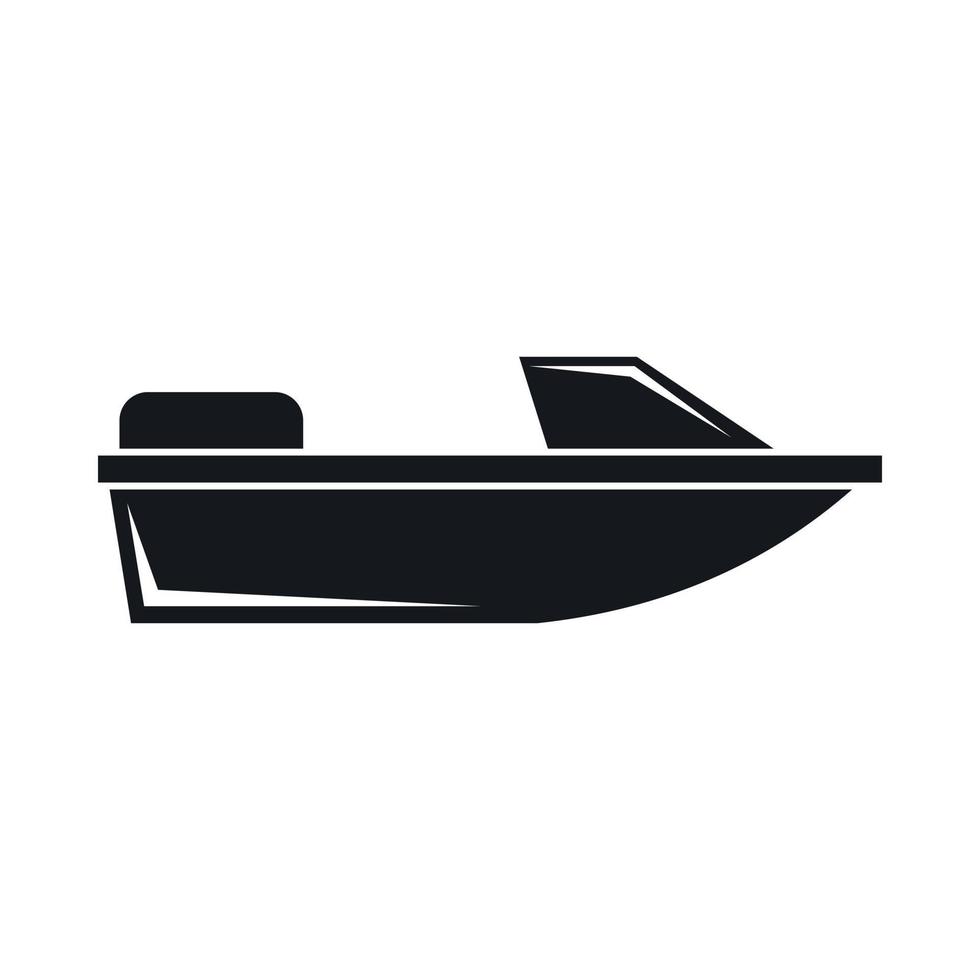Sport-Motorboot-Ikone, einfacher Stil vektor