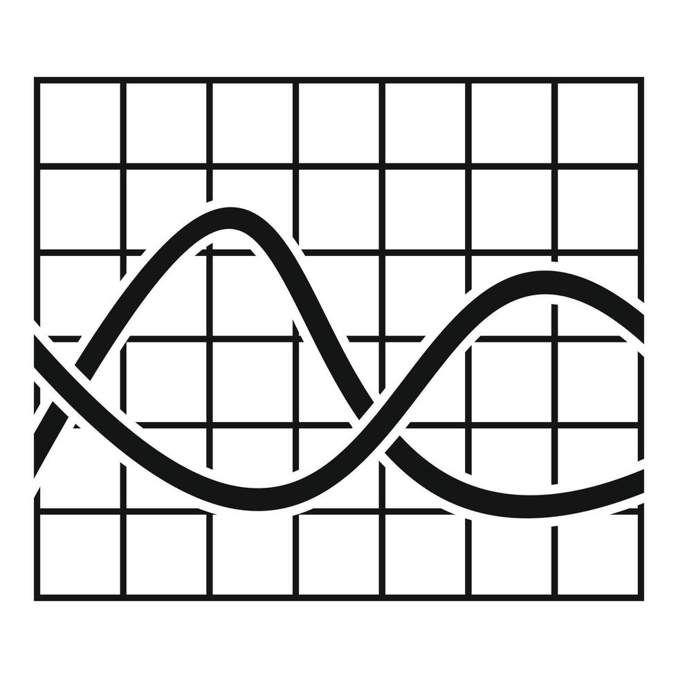 finansiera Diagram ikon vektor enkel