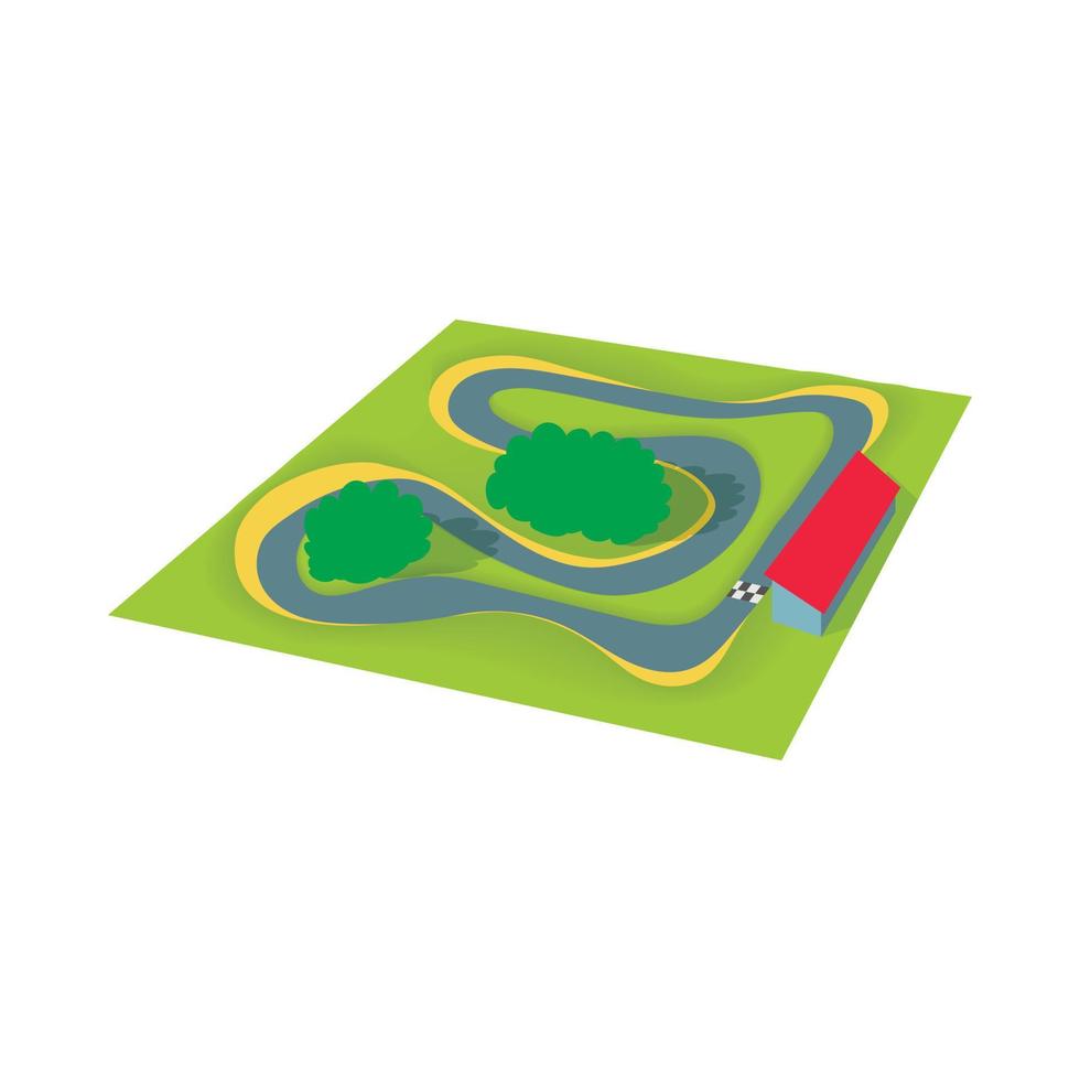 Speedway-Symbol, Cartoon-Stil vektor