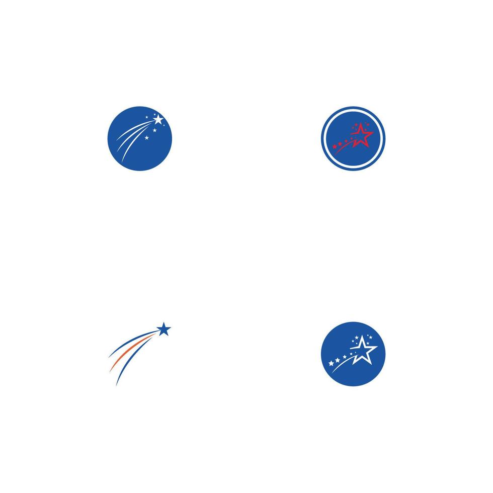 stjärna ikon mall vektor illustration