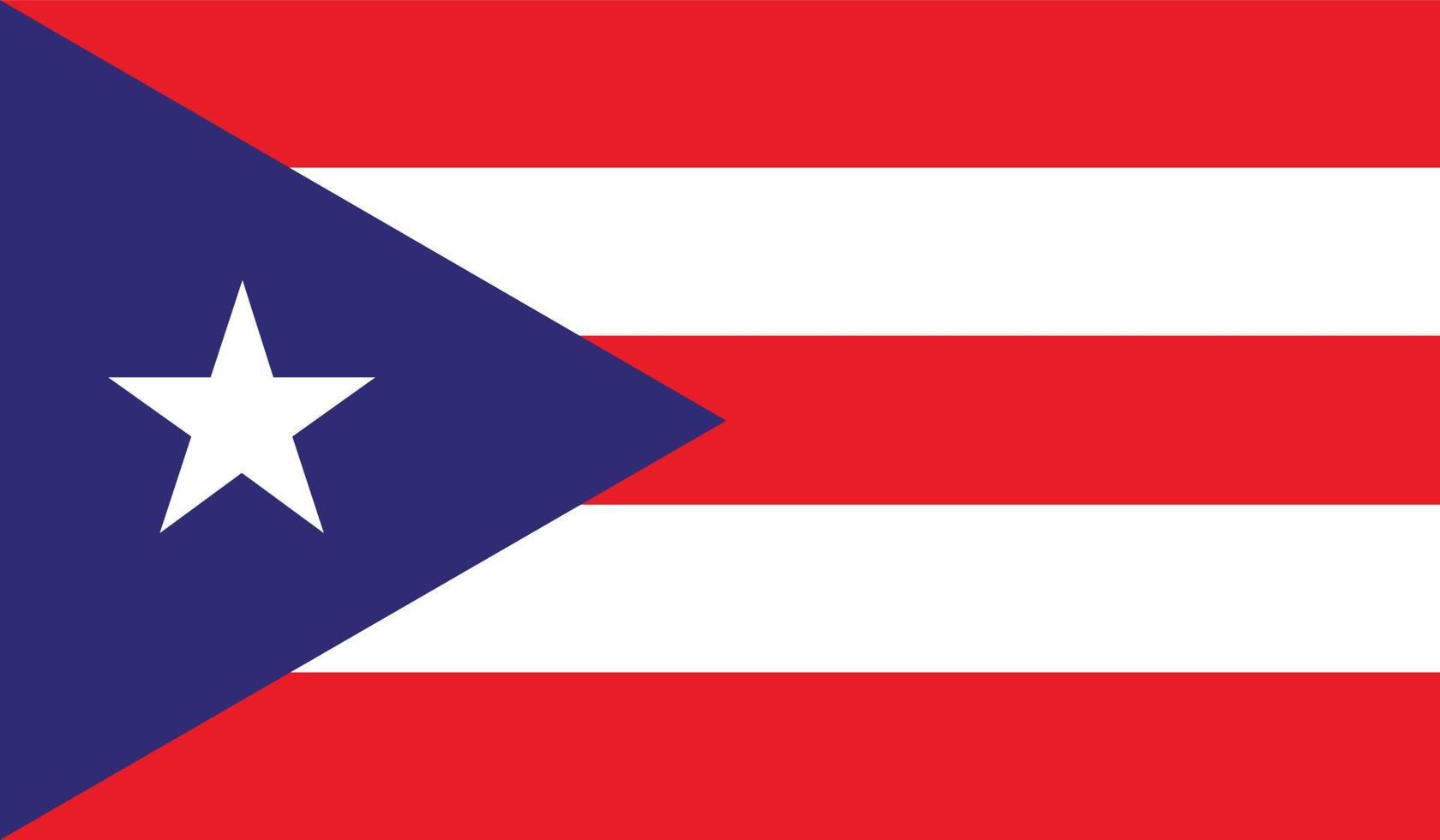 Bild der Flagge von Puerto Rico vektor