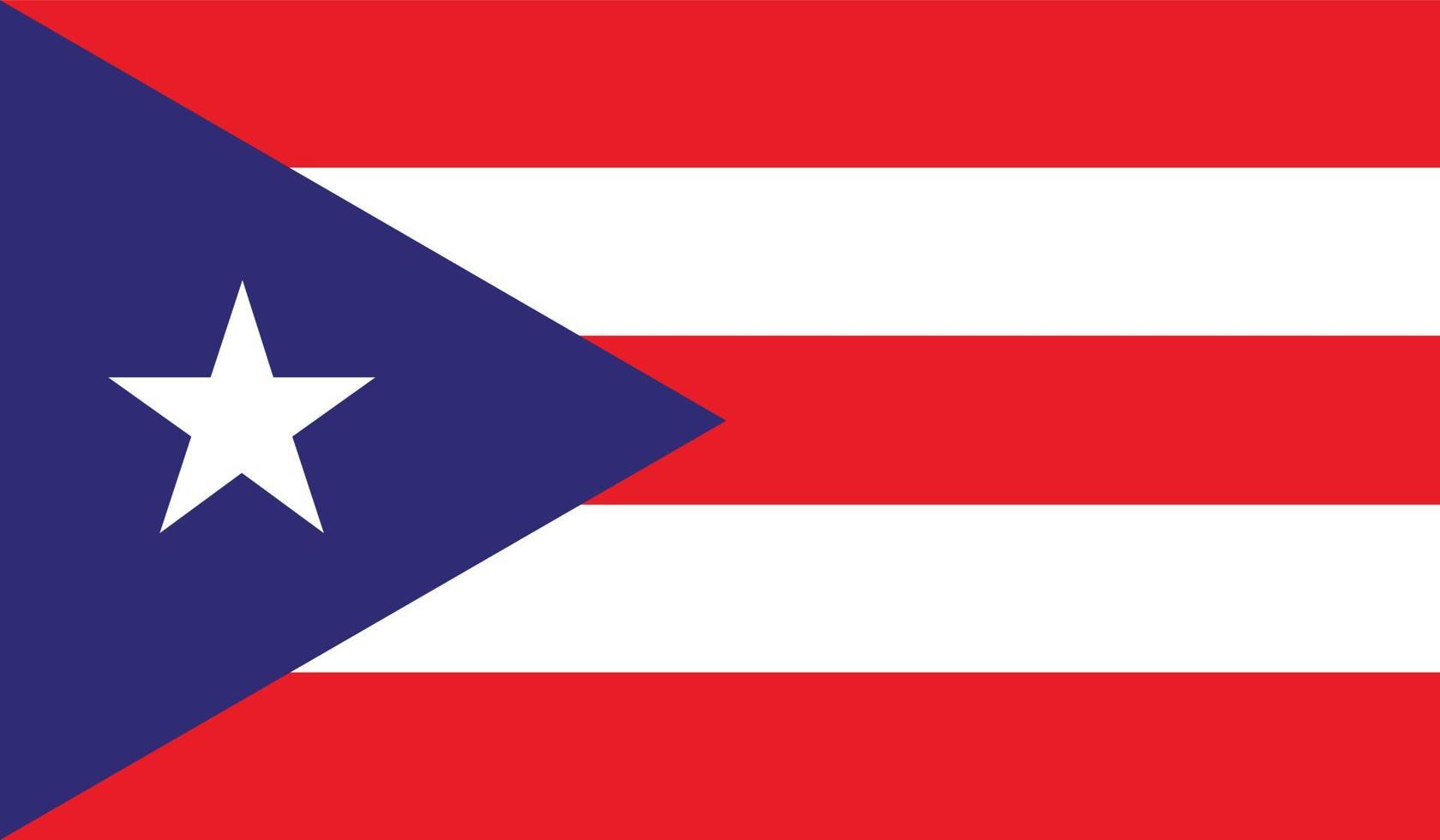 puerto rico flagga bild vektor