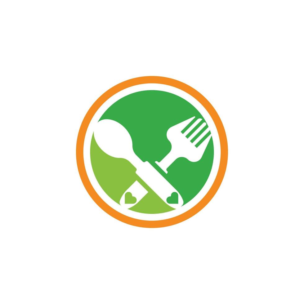 sked och gaffel ikon symbol vektor