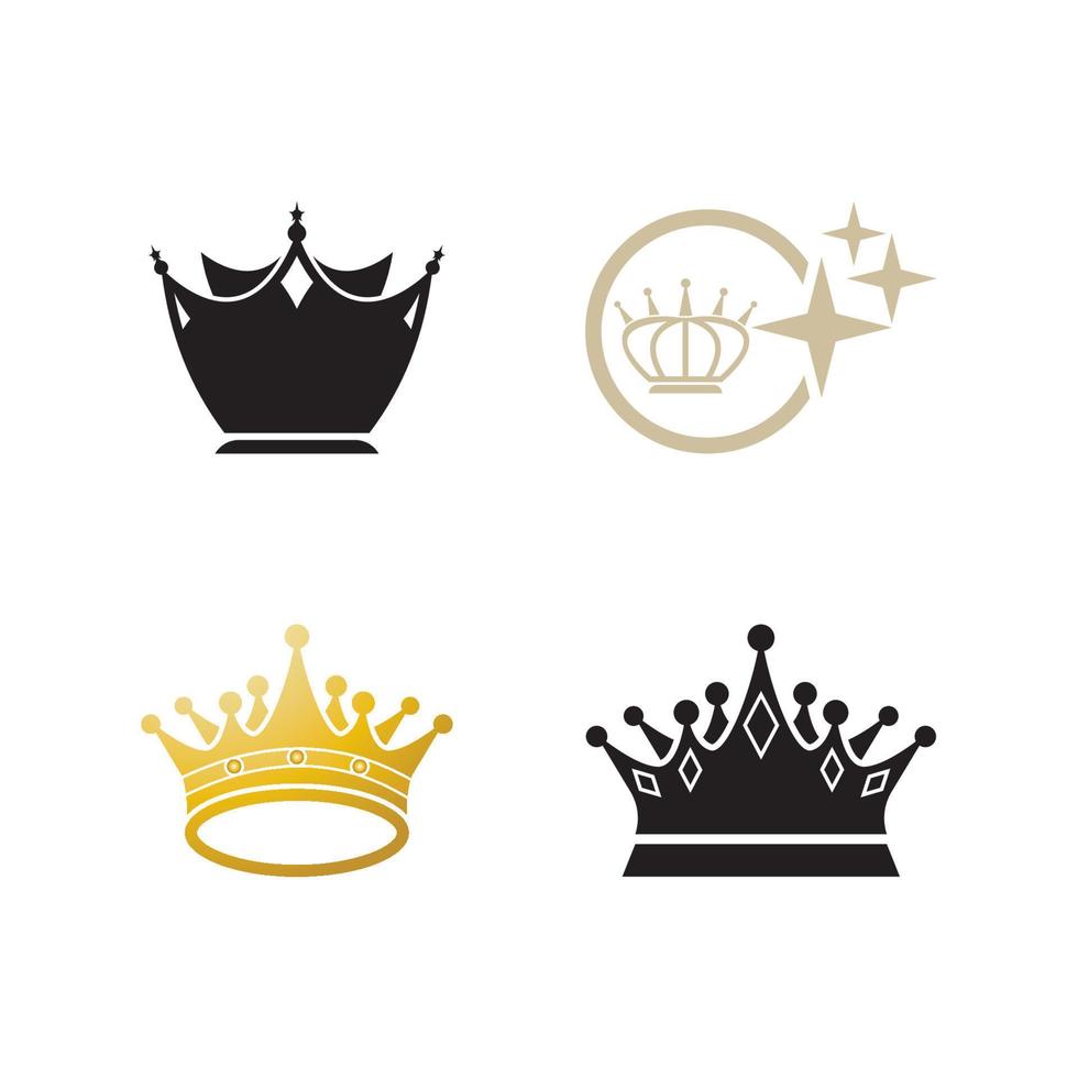 krona logotyp ikon vektor design