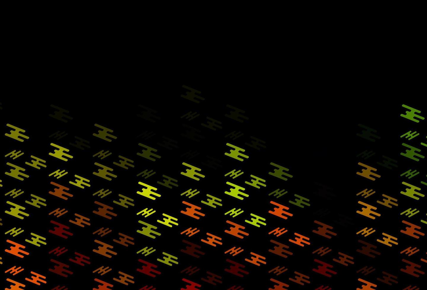 dunkles mehrfarbiges, regenbogenfarbenes Vektorlayout mit flachen Linien. vektor