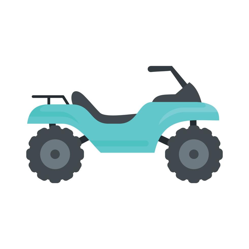 Fordern Sie das Quad-Bike-Symbol heraus, flachen Stil vektor