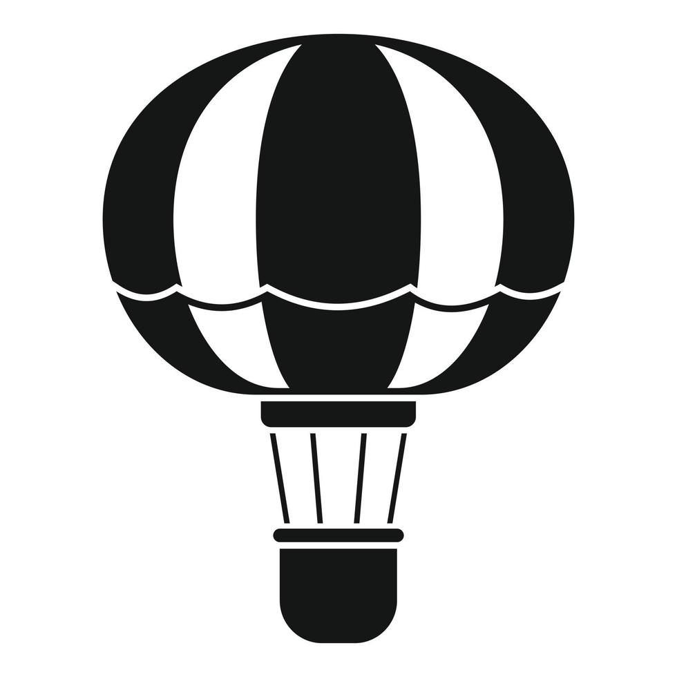 Flugluftballon-Symbol, einfacher Stil vektor