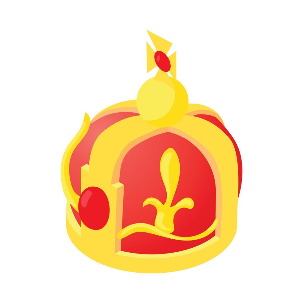 Krone-König-Symbol, Cartoon-Stil vektor