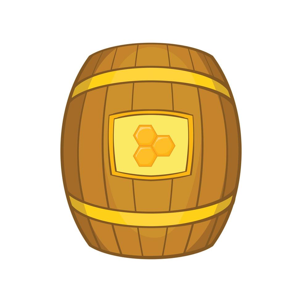 Barrel Honig-Symbol, Cartoon-Stil vektor