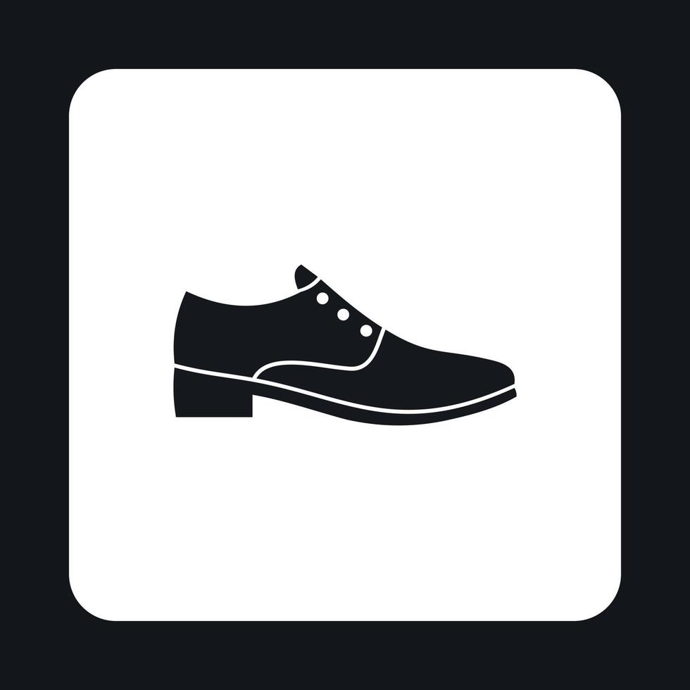 herr sko ikon, enkel stil vektor