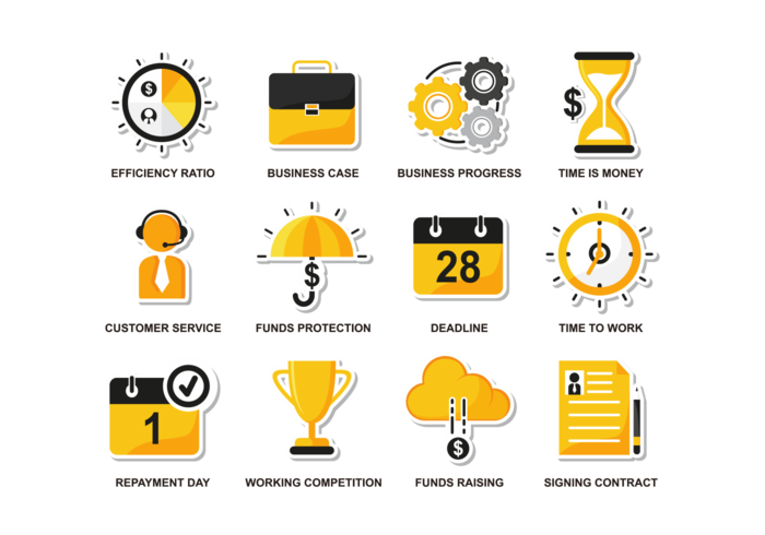 Vector Bussines Wohnung Icons