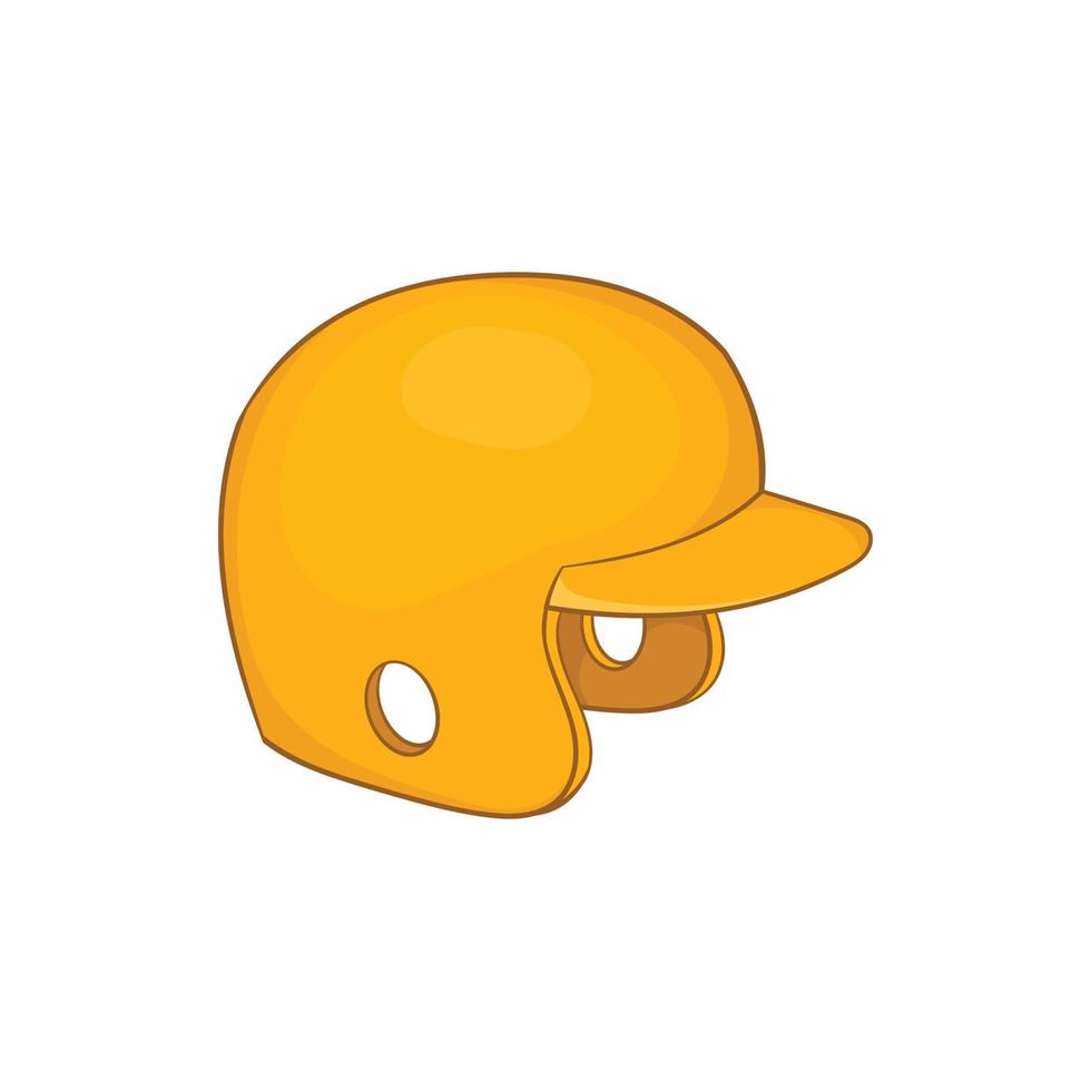 Baseball-Helm-Symbol, Cartoon-Stil vektor